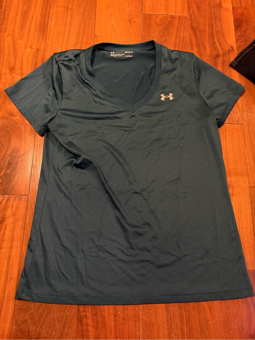 Under Armour Women's Dark Teal V-Neck Performance Tee